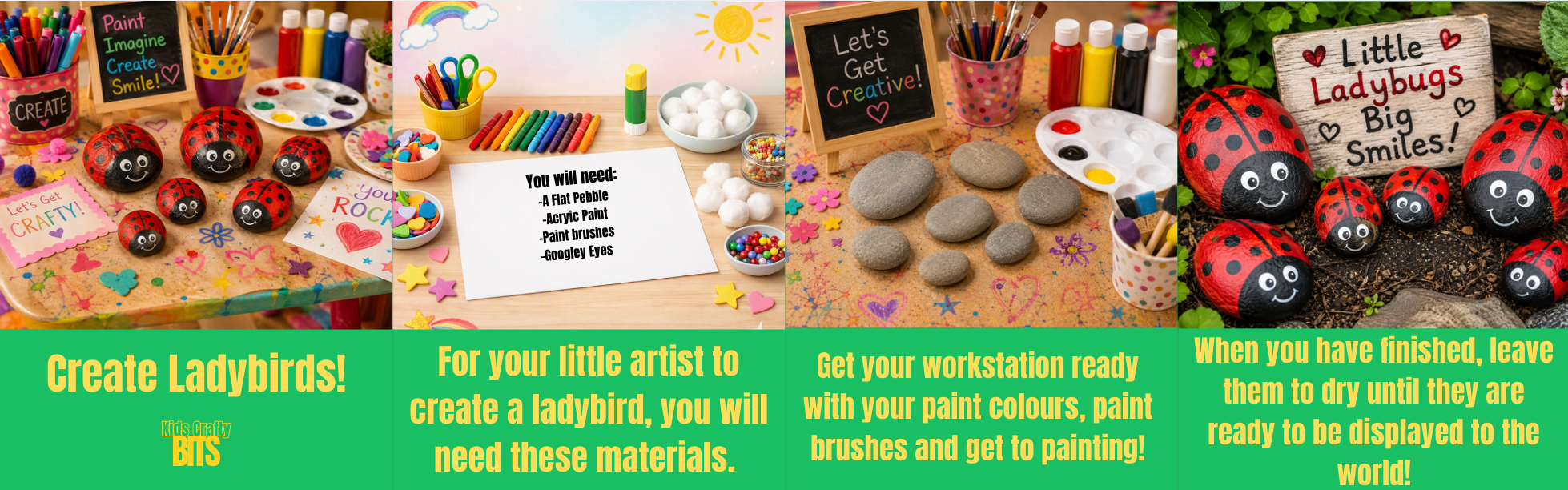 EASY KIDS CRAFT! Create Ladybirds!