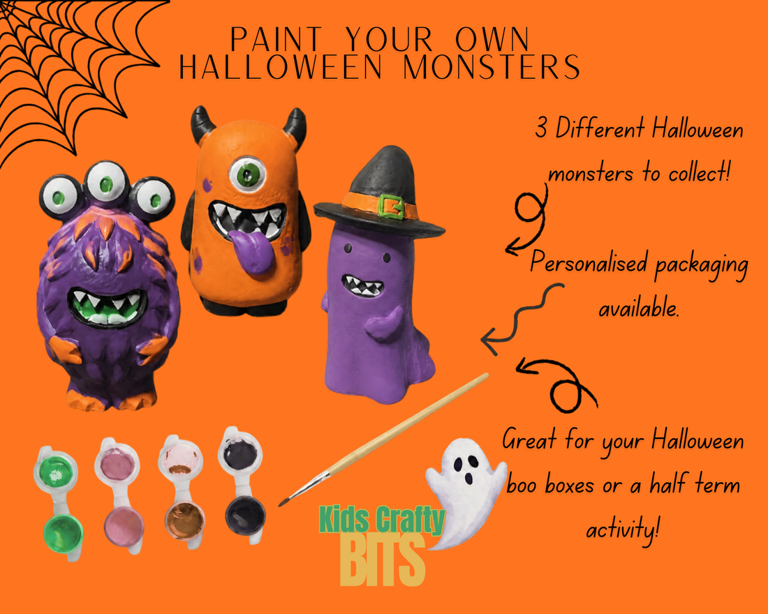 👻 Paint Your Own Halloween Monster Craft Kit – Creative Halloween Fun! 🎨