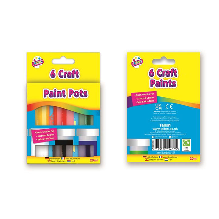 Kids Craft Paints – Pack of 6