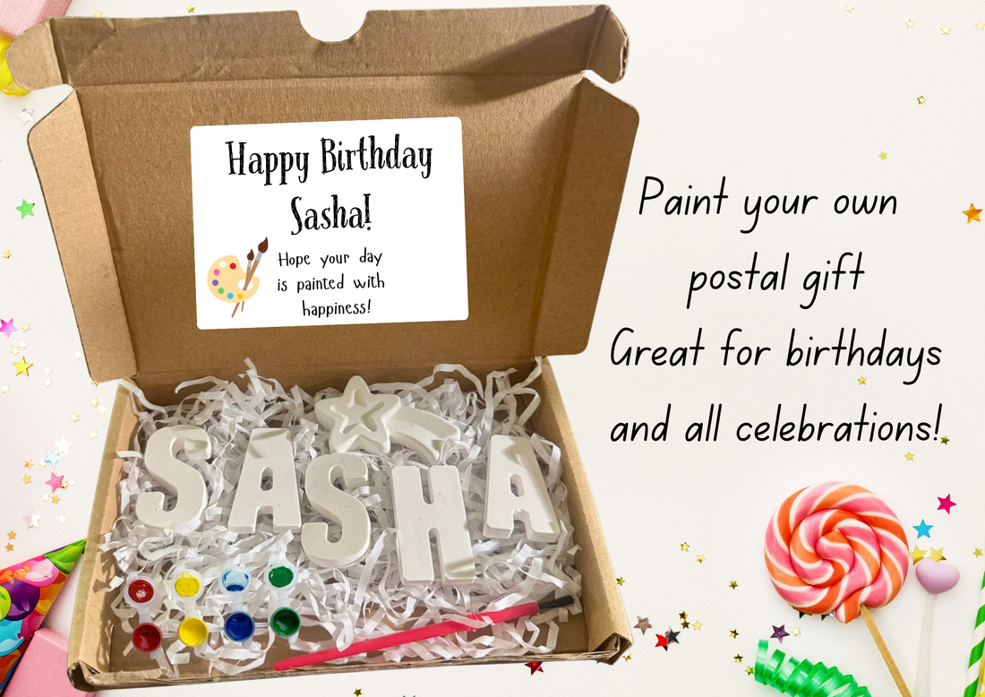 Personalised Paint Your Own Gift Box | Name Craft Birthday Box