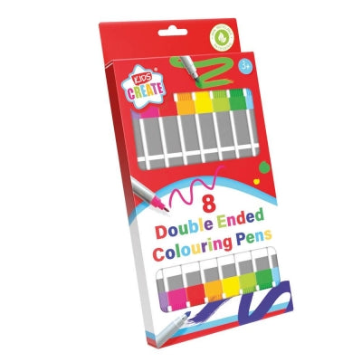 Double-Ended Colouring Pens – Pack of 8