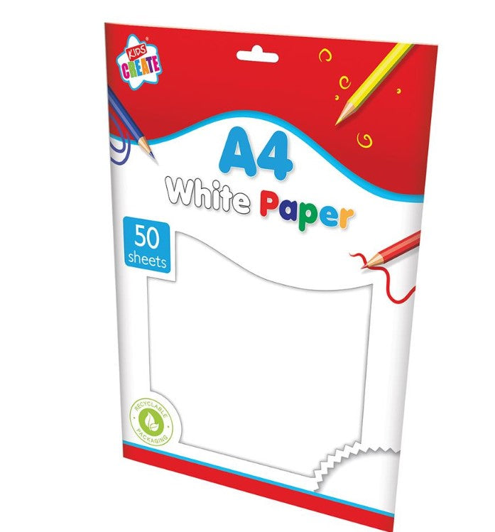 A4 White Paper – Pack of 50 Sheets