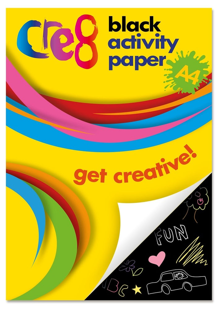 Black Craft Paper – Pack of 50 Sheets