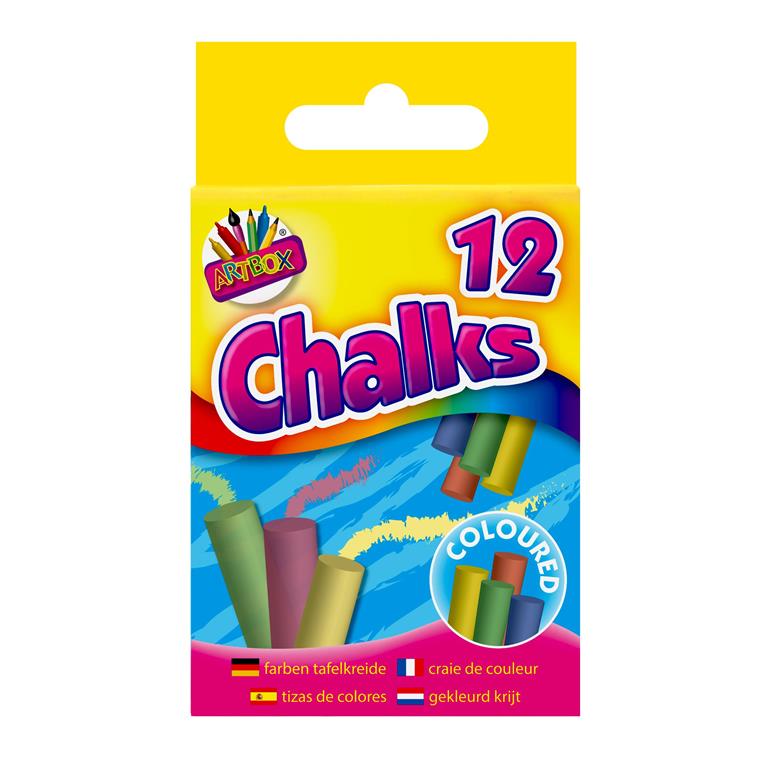 Coloured Chalk – Pack of 12