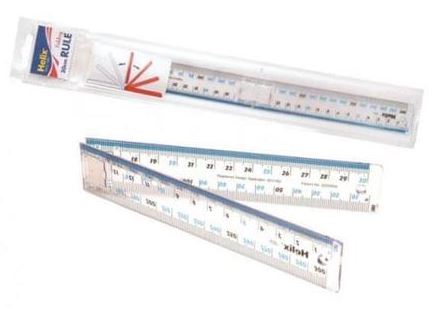 Clear 30cm Folding Ruler