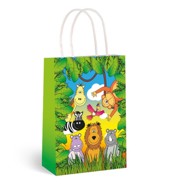 Jungle Paper Party Bag with Handles