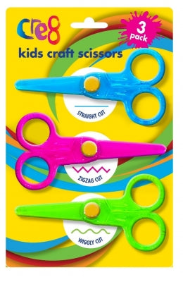Kids Craft Scissors 3 Pack