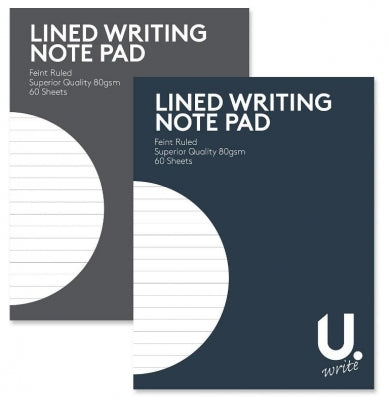 A4 Lined Writing Pad