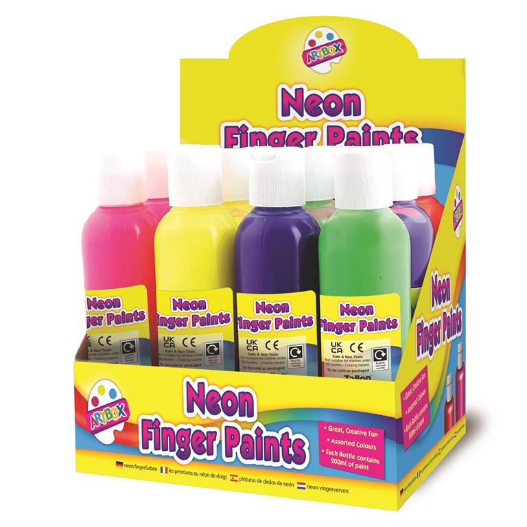 Neon Finger Paint – 200ml Bottle