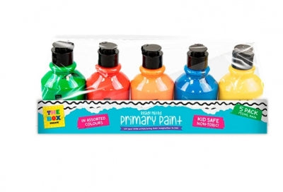 Ready Mixed Colourful Paint Bottles - 5 Pack