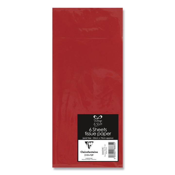 Red Tissue Paper – Pack of 6 Sheets