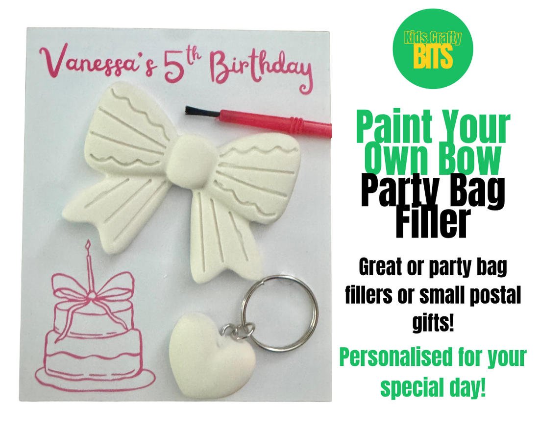 Personalised Paint‑Your‑Own Bow Craft Kit