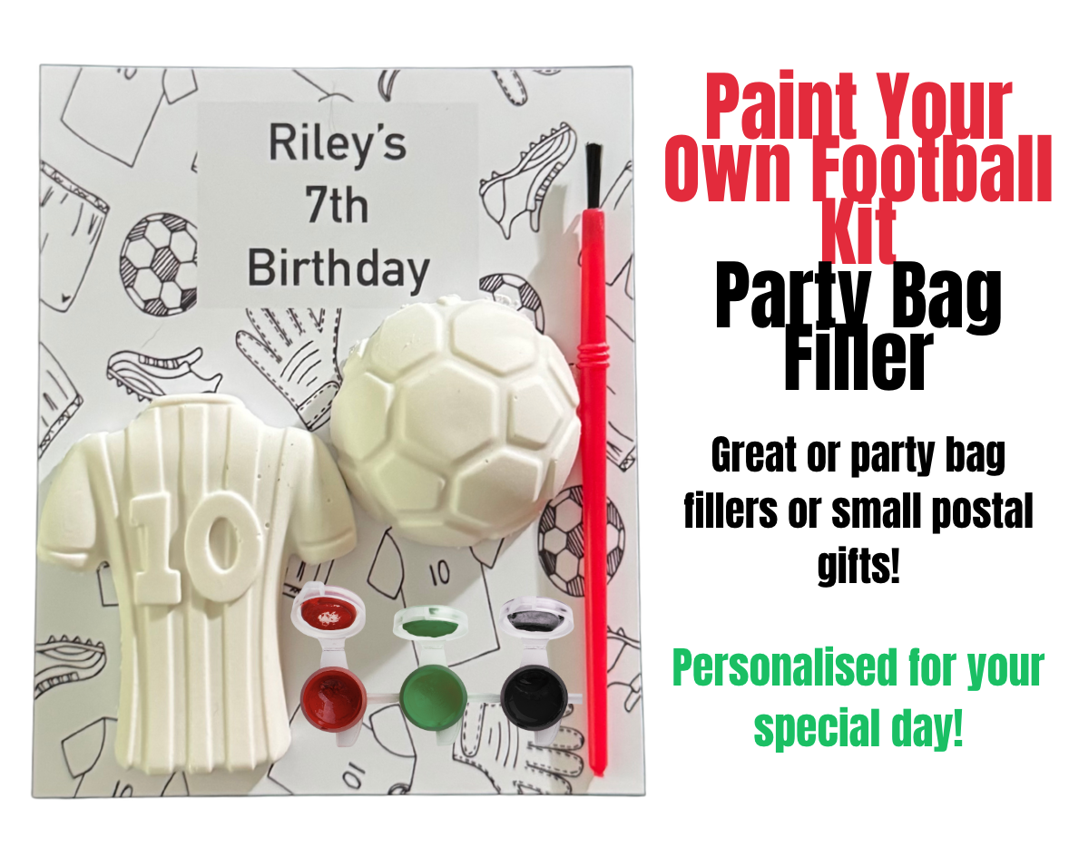 Personalised Paint‑Your‑Own Football Craft Kit