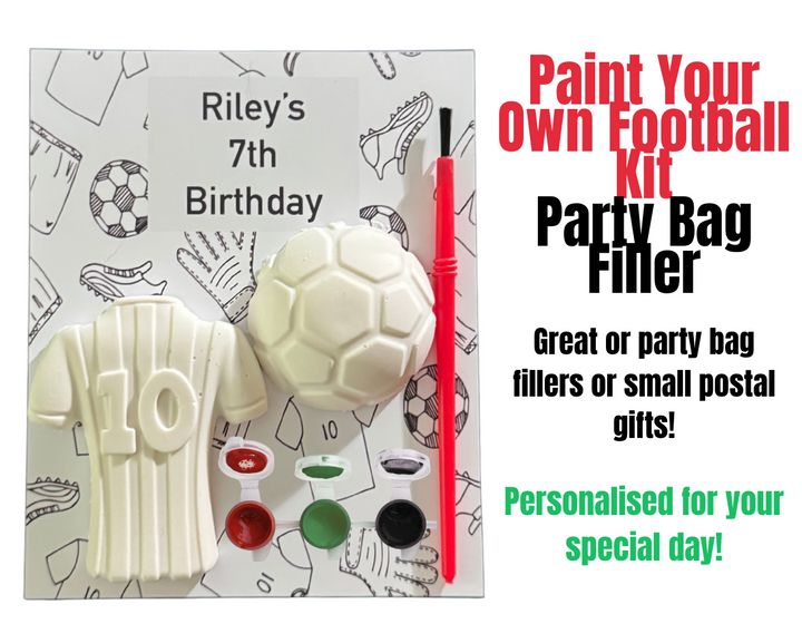 Personalised Paint‑Your‑Own Football Craft Kit