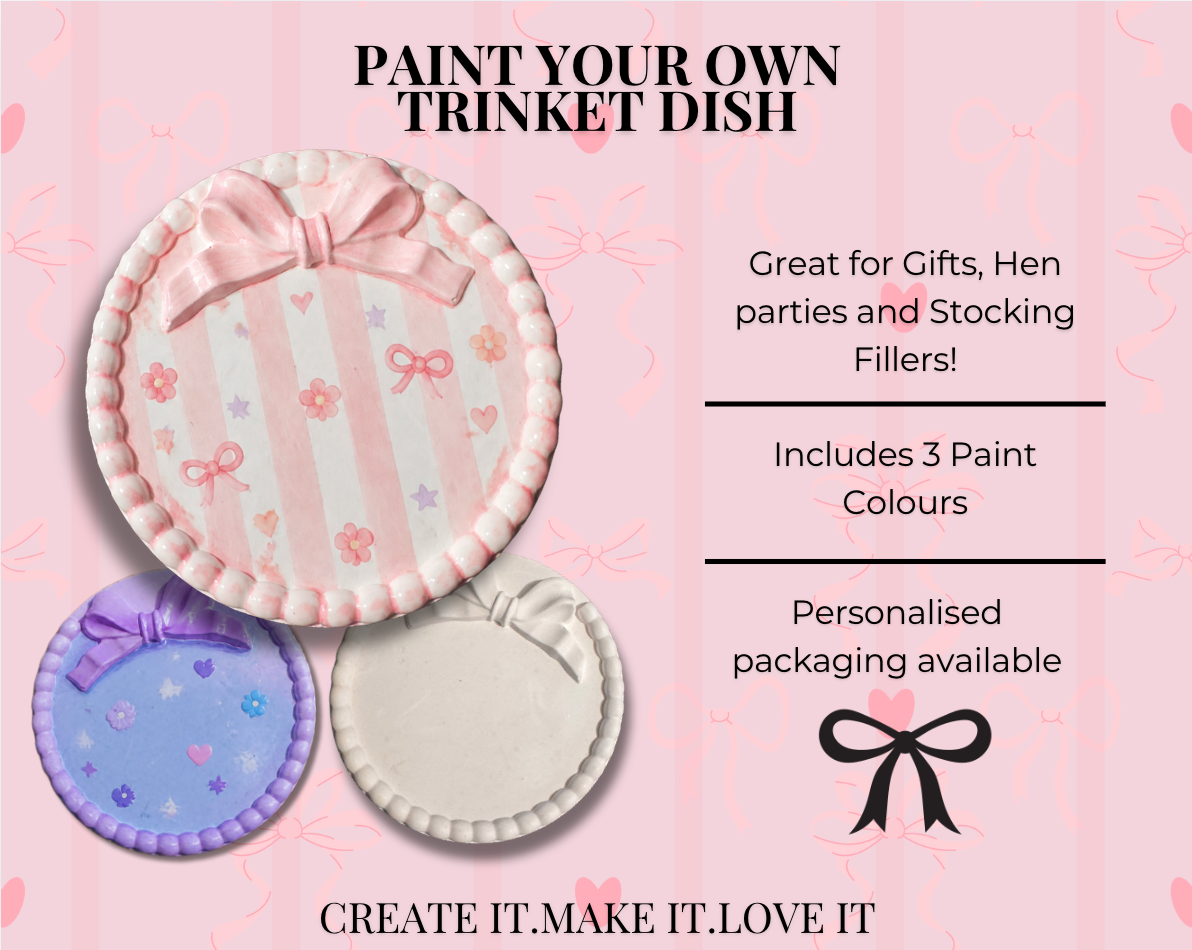 🎀Paint Your Own Trinket Dish🎀