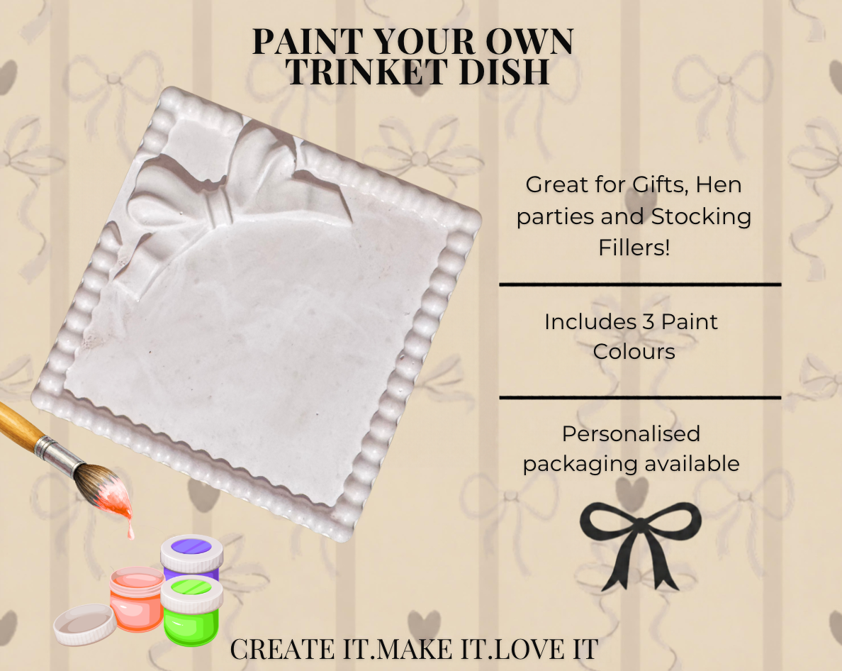 🎀 Paint Your Own Trinket Dish 🎀