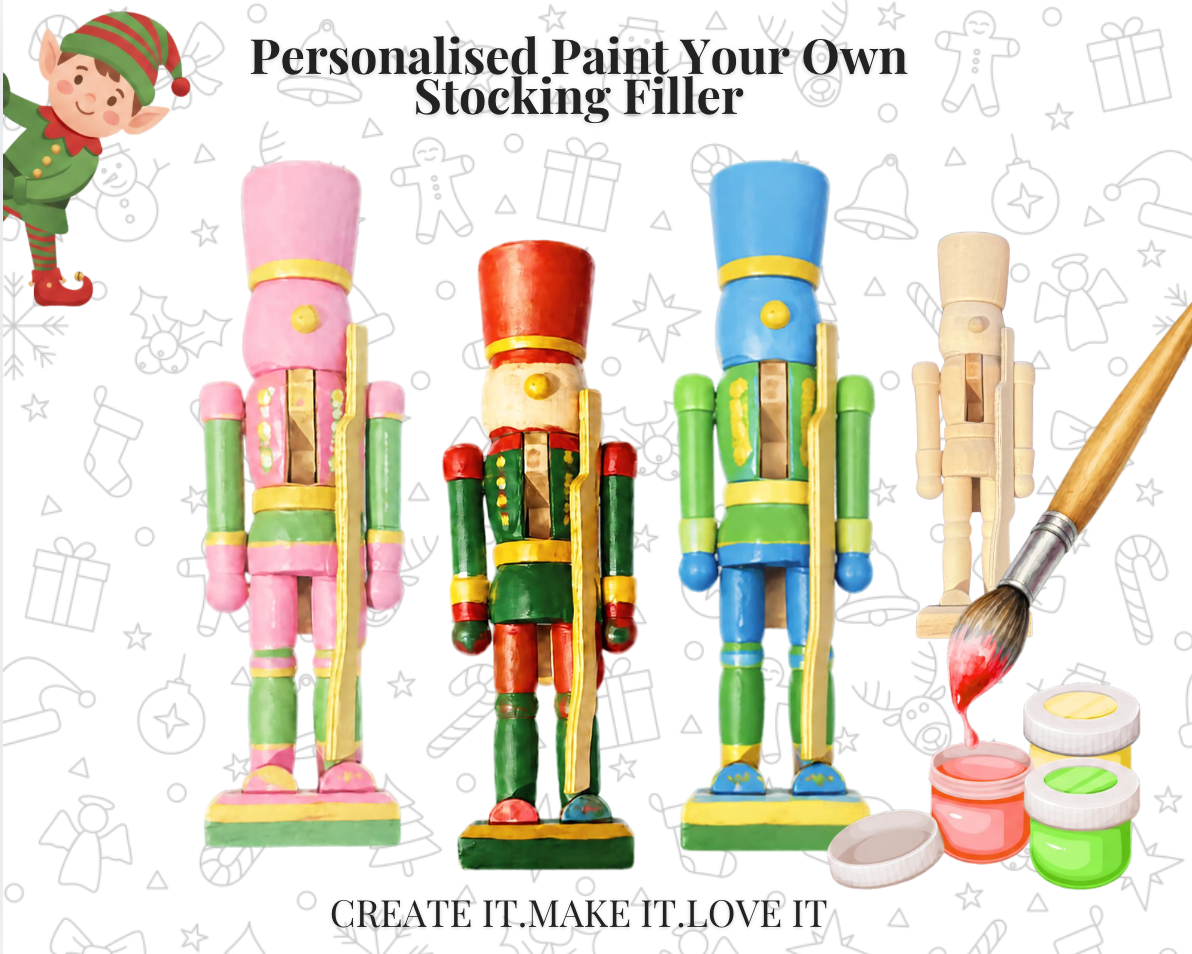 Paint Your Own Nutcracker Christmas Craft Kit