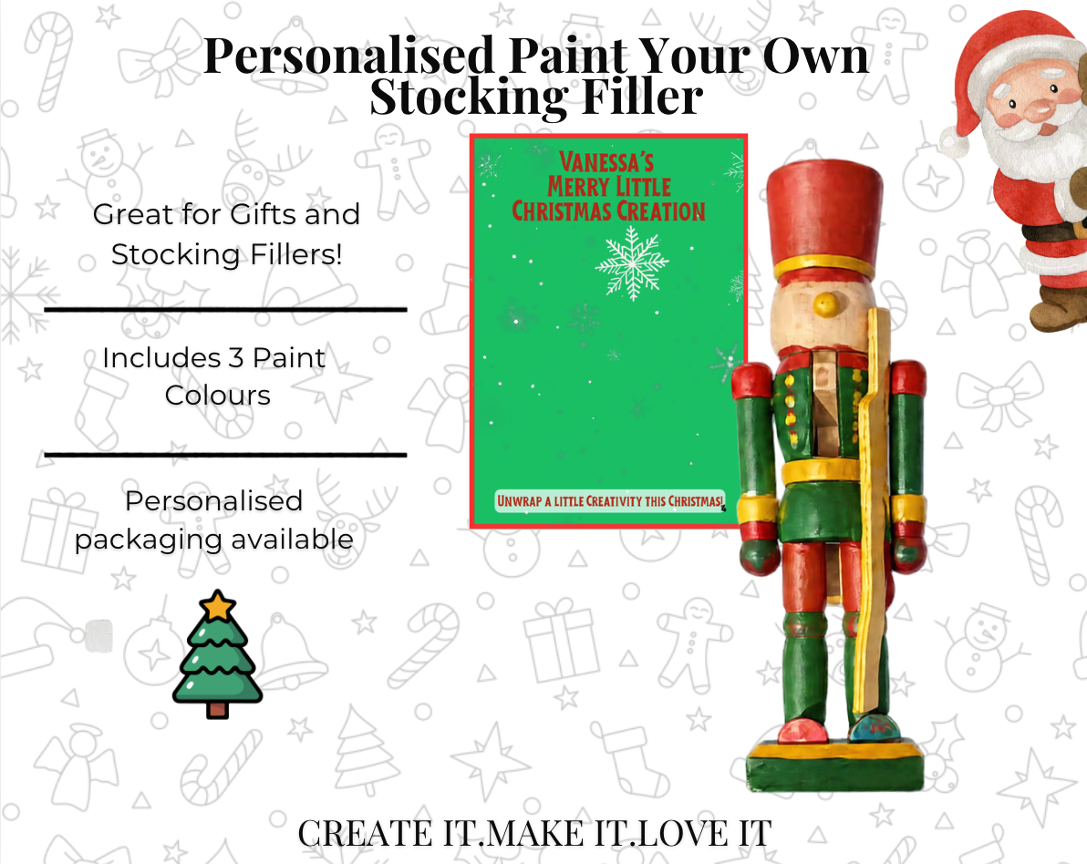 Paint Your Own Nutcracker Christmas Craft Kit