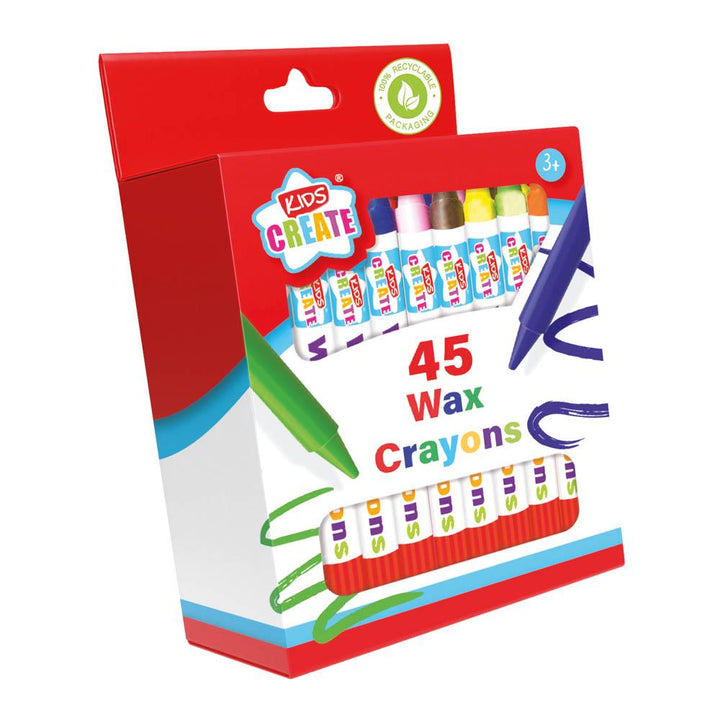 45 Pack Wax Crayons