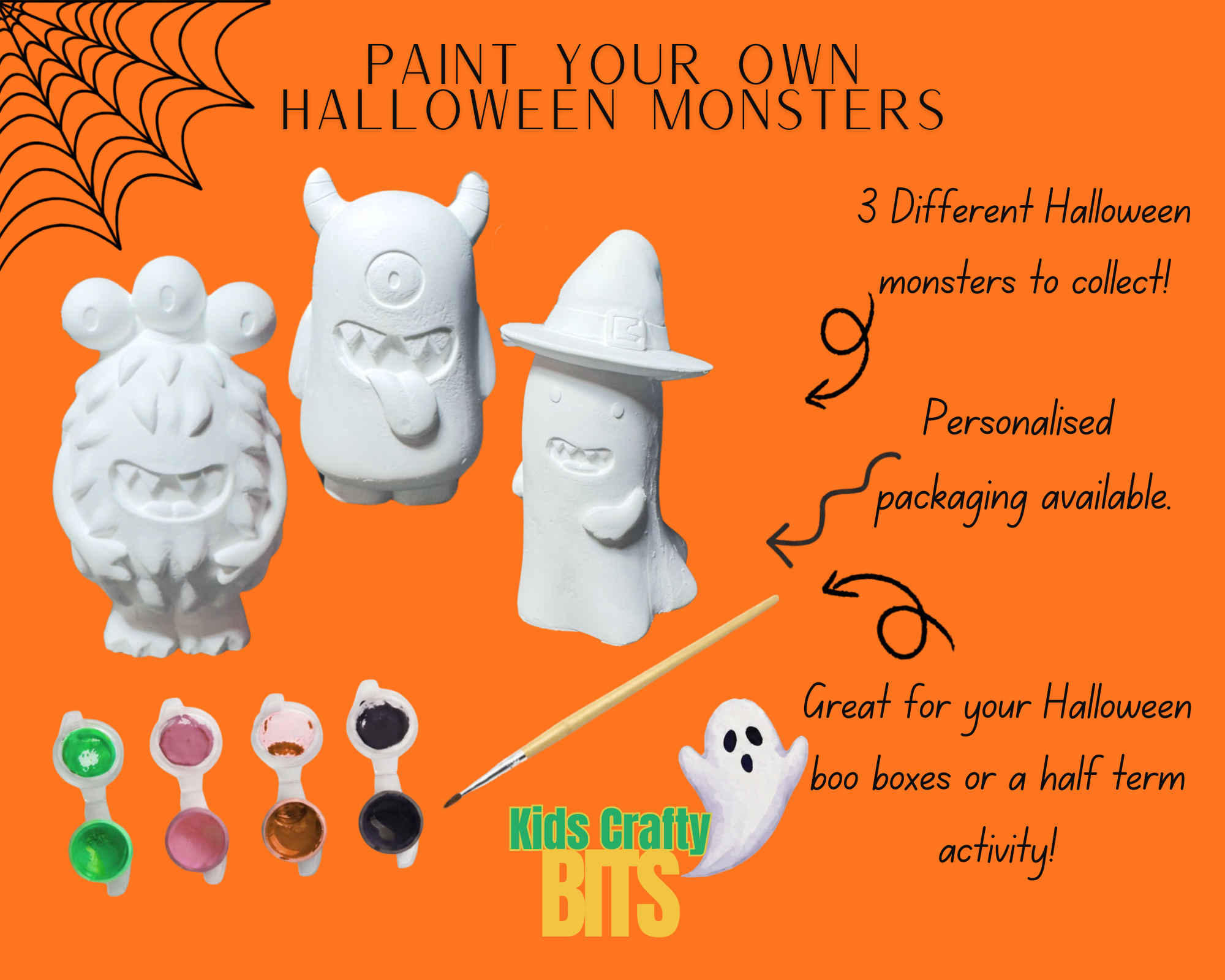 👻 Paint Your Own Halloween Monster Craft Kit – Creative Halloween Fun! 🎨